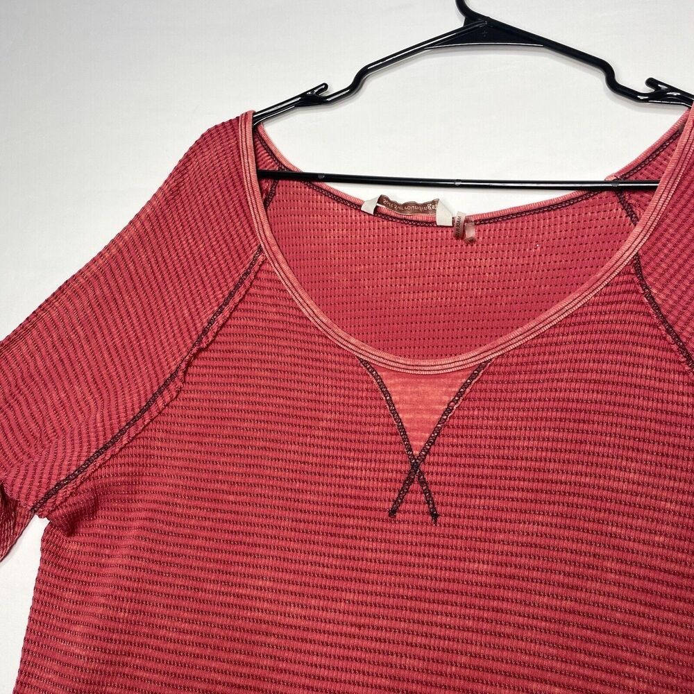 Soft Surroundings Tunic Lagenlook Waffle Knit Wearable Art Statement Sleeve Sz M - Picture 8 of 16